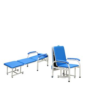 Portable Dual-Purpose Medical Chair with Widened <b>Single</b> <b>Bed</b> Metal Companion <b>Bed</b> <b>for</b> Hospitals Clinics Foldable Mobile Companion - Product Image 1