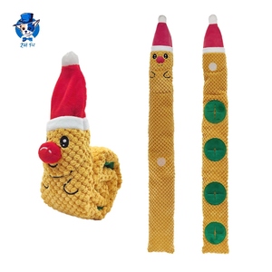 Venta al por mayor personalizado Navidad alce Caracol Snuffle felpa Squeak mascota masticar tratar perro juguete - Product Image 2