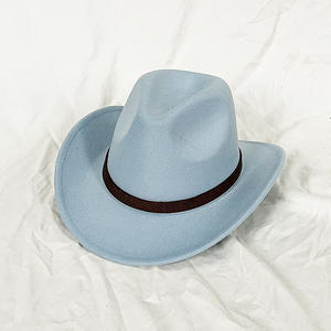 Chapeau unisexe 100% laine Fedora classique style <span class=keywords><strong>Borsalino</strong></span> avec large bord pour les scènes d'affaires de fête décontractées pour adultes casquettes en feutre de laine - Product Image 4