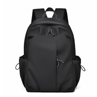 Sac à dos d'étudiant personnalisé 2025 simple pour ordinateur portable 16 pouces, couleur unie, grande capacité, fermeture éclair, sangle antivol, transport facile