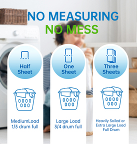 Detergente de Lavandería en Hojas con Enzimas Sólidas, Precio de Fábrica, Fragancia Duradera, Ecológico y Sin Plástico. - Product Image 5