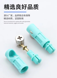 Système de connexion de meubles 3-en-1 durable de 8 mm, connecteurs à roue excentrique en fer et nylon, supports d'étagère GQK robustes - Product Image 4