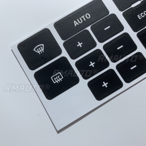 Pegatinas de Repuesto para Botones de Control de Climatización de Audi A6 C5, Color Negro Mate, Accesorios para Automóviles - Product Image 5
