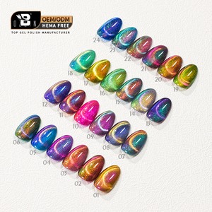 Vernis Gel Semi-Permanent Effet Œil de Chat 9D Arc-en-ciel pour Ongles, Gel UV pour Nail Art, Gel Polish Effet Œil de Chat Marque Privée - Product Image 1