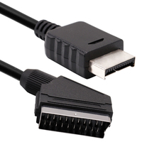 Cable Scart de AUDIO/vídeo RGB para Sony PLAYSTATION, cable de conexión de repuesto de 1,8 M para PS1, PS2, PS3, TV, AV