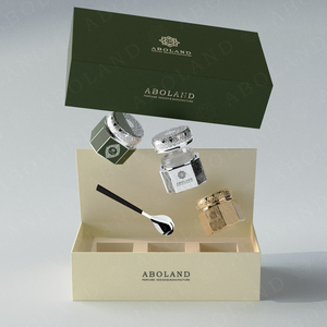 150G Custom Label Screw Cap Cosmetic Packaging <b>Empty</b> Bottle Glass <b>Jar</b> Glass Can Screen Printed With Box - Product Image 2