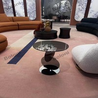 Table d'appoint transparente originale nordique, mini-meuble d'angle moderne populaire, table basse de luxe pour coin de canapé et salon