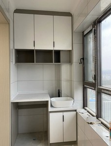 <span class=keywords><strong>Mobile</strong></span> Multifunzionale per Balcone <span class=keywords><strong>con</strong></span> Vano per Lavatrice Personalizzabile |   Armadio Salvaspazio |   Superficie Impermeabile - Product Image 1