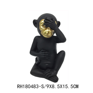 Trang Trí Nội Thất Lưu Trữ Khay Hộp Trang Trí Nến Chủ Nhựa Khỉ Nghe Không Có Ác Nói Không Có Ác Nhìn Thấy Không Có Ác Khỉ Bức Tượng - Product Image 5