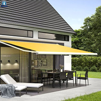 Auvent en aluminium Auvent rétractable Auvent en métal à cassette complète pour auvent de fenêtre de maison et d'extérieur