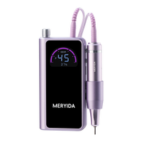 Perceuse à ongles portable rechargeable par USB avec moteur à balais 0-45000 tr/min, certifiée CE/FCC/RoHS, outil de manucure professionnel compatible US/UK