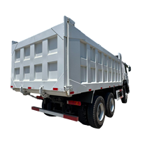 Camion lourd diesel d'occasion Sinotruk Howo 6X4 remis à neuf, conduite à gauche, caméra arrière, petit camion à benne basculante à vendre