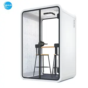 Área pública Insonorização Trabalho Office Booth Reunião Office Pod Privacidade Booth Phone Pod para Reunião Espaço Privacidade Alumínio madeira