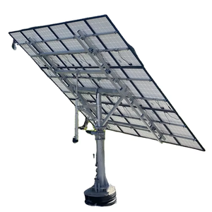 Système de suivi solaire à double axe 5KW avec télécommande, résistant à l'eau, économique, charge de neige 1,4 <span class=keywords><strong>KN</strong></span>/<span class=keywords><strong>M2</strong></span>, charge de vent 135 KM/H, 18 unités - Product Image 1