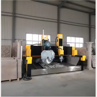 Nueva Máquina de Grabado Digital 3D JK-2213 de Doble Cabezal para Cortar Piedra y Mármol, Grosor Máximo de 400 mm, Motor de Cojinete de Engranajes PLC de 5.5kW