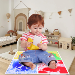 משטח חישה וטקטיל לילדים מחומר PVC ו-ABS, סט של 100 יחידות, צעצועי נוזלים ויזואליים חושיים מהנים, משטח רצפה חינוכי נגד החלקה - Product Image 2