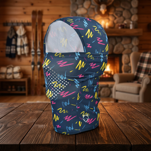 Balaclava unisexe style Y2K Handee, imprimé par sublimation, motif vague coloré, respirant, imperméable, 100% polyester, masque facial - Product Image 2