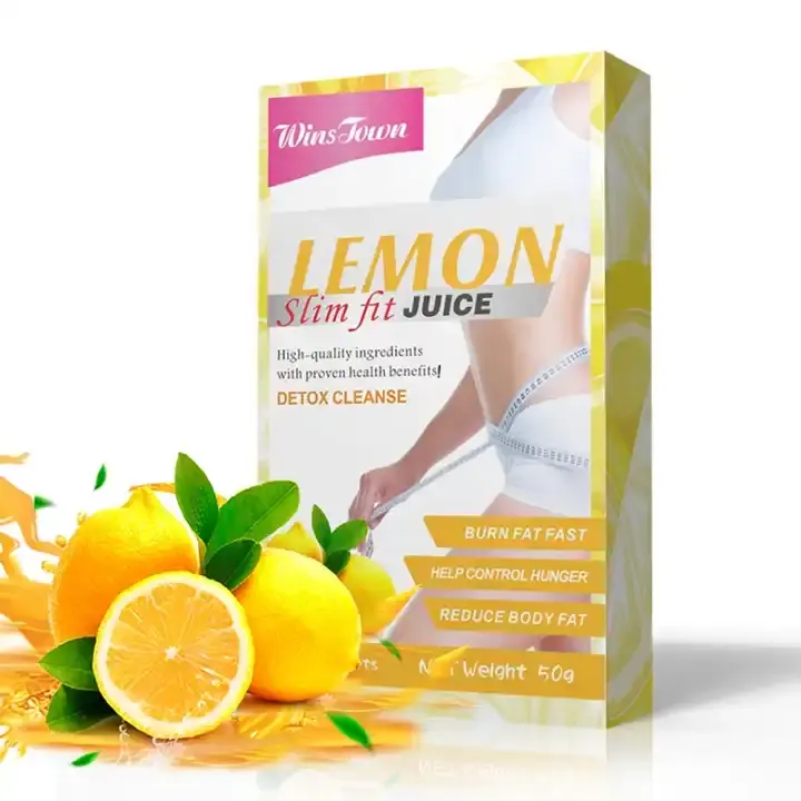 Limão emagrecedor suco de fruta em pó saúde slim fit desintoxicação bebidas limão para perda de peso