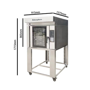 5-vassoio commerciale rotativo forno a convezione per il pane di cottura della torta di cottura macchina industriale rotativa forno da forno forno forno di cottura - Product Image 4