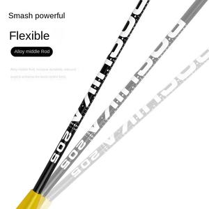 Badminton Sportracket Ferroalloy Split Dubbele Amateur Junior Entertainment Training Ondersteuning Stof Carbon Schacht Iets Hard - Product Image 4