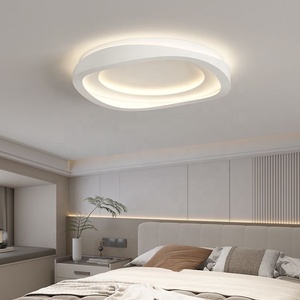 Hiện đại màu trắng sắt Vòng LED Trần đèn trong nhà ấm trắng trần ánh sáng phòng khách phòng ngủ phẳng nhà bếp ánh sáng - Product Image 1