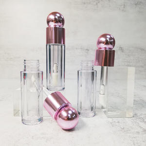 Envase de tubo de brillo de labios vacío transparente de 4,8 ml, Etiqueta Privada, venta al por mayor, tubos de brillo de labios, embalaje con tapa de bola - Product Image 3