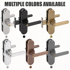Tianyi Commercial Office Glass Door <b>Lock</b> Handle Satin Stainless Steel Lever <b>Keyed</b> Entry Mechanical Security Hardware Set - Product Image 3