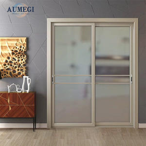 Puertas <span class=keywords><strong>de</strong></span> partición corredizas <span class=keywords><strong>de</strong></span> tres paneles <span class=keywords><strong>de</strong></span> <span class=keywords><strong>dos</strong></span> paneles con certificación CE, sala <span class=keywords><strong>de</strong></span> estar Interior, vidrio <span class=keywords><strong>de</strong></span> aleación <span class=keywords><strong>de</strong></span> aluminio extremadamente estrecho, resistente al agua - Product Image 4