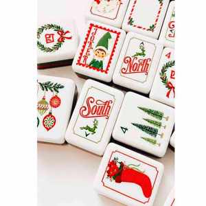 Juego de Mahjong Americano de Lujo Moderno de 4 Capas, Fichas de Acrílico Verdes, Portátil, Diseño Personalizado, Regalo Navideño para Entretenimiento - Product Image 4