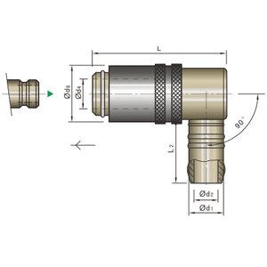 Заглушки быстроразъемные закаленные медные ZZ807, латунные фитинги, аксессуары для пресс-форм для литья пластмасс под давлением - Product Image 2