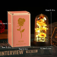 Coffret Cadeau Fête des Mères et Saint-Valentin Tournesol en Plastique à Envoyer à Votre Épouse et à Votre Mère pour Célébration Festive de Naissance