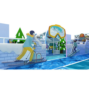 Equipo de juegos infantiles de interior comercial, casa de juegos de rol, toboganes para niños, parque infantil de plástico para interiores con piscina de bolas - Product Image 4