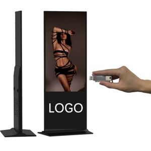 Free-Standing 10-Point IR/Capacitive Touch Screen <strong>Display</strong> for Shopping Mall Elevator Use IP65 <strong>Digital</strong> Signage Advertising Menus - Product Image 1