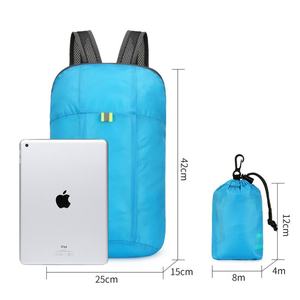 Sac à dos de voyage pliable et portable, étanche et antivol en polyester, idéal pour l'extérieur et les écoliers – Vente en gros - Product Image 2