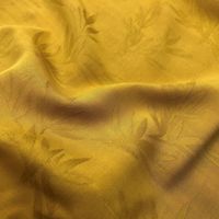 Tissu en tulle jacquard de rayonne et de bambou 120 GSM 62/63 pouces, motif végétal teint, pour robes Cheongsam, jupes et costumes