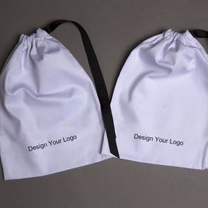 Wholesale Cotton <b>Drawstring</b> Gift Bag Customized 8*12cm,10*15cm,20*25cm,30*40cm Cotton Dust Bag Cotton Fabric Jewellery <b>Pouch</b> - Product Image 1