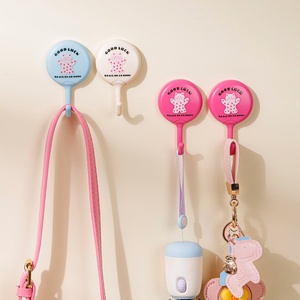 Gancho de Almacenamiento de Plástico sin Clavos, Porta Llaves, Perchero para Sombreros, Ganchos Decorativos de Pared con Lindos Dibujos Animados, para Baño y Cocina - Product Image 1