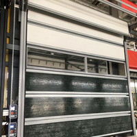 Portes de garage à demi-vue de conception nouvelle en Chine, vente en gros de portes de garage automatiques en aluminium empilables