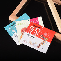 Sachets Doypack en papier kraft pour fruits secs et noix, avec fenêtre transparente, refermables, pour le stockage alimentaire