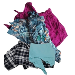 Prix spécial sur les chiffons de coupe de coton réutilisables à faible peluches chiffons d'essuyage industriels pour essuyer les déchets de textile de coton - Product Image 5