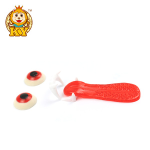 Anufacturer-Bola de ojo y forma de lengua, venta al por mayor de aperitivos y dulces de gominola, juguetes de caramelo de goma con sabor afrutado - Product Image 2