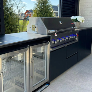 Juego de Muebles de Cocina para Exteriores de Acero Inoxidable de Alta Calidad con Fregadero y Bisagras para Jardín y Uso en Exteriores - Product Image 1