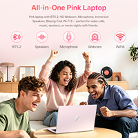 Ordinateur portable Direct Factory SKD CKD 15,6 pouces IPS, Intel Core, 16 Go de RAM, 512 Go de SSD, lecteur d'empreintes digitales, portable, rose