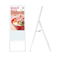 AWSTOUCH 43 inç LCD Elektronik Su Ekranlı Ayaklı Reklam Standı (Otel ve Alışveriş Merkezi Promosyon Reklamcılığı için)