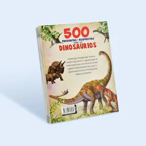 2024 Guangzhou le mie aziende di stampa di libri caldi libro tascabile stampato di alta qualità popolare libro sonoro di dinosauri