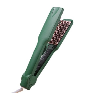 Plancha de pelo con revestimiento cerámico, ajuste de temperatura, iones negativos, estilizador de pelo eléctrico doméstico para mujeres - Product Image 5