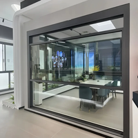 Ventana Inteligente con Elevación Eléctrica y Diseño Moderno, Control por Aplicación para Hogar Inteligente, Vidrio Resistente a Huracanes para Elevación Vertical