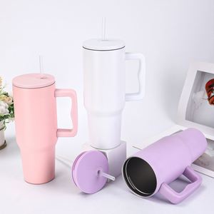 40oz H4.0 <b>Handle</b> Car <b>Travel</b> Tumbler Vacuum <b>Mug</b> Lid Straw Non-Slip Base ODM Custom Color - Product Image 6