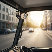Rétroviseur universel KaiHua pour chariot élévateur, modèle KH-HSJ, semi-circulaire, neuf, OEM, personnalisé, compatible avec les chariots élévateurs électriques et à essence