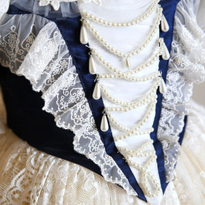 Robe d'été rétro <span class=keywords><strong>Elizabeth</strong></span> Sisi, style <span class=keywords><strong>princesse</strong></span> sexy, longue, en dentelle, à manches courtes, pour mère et fille, 100% coton, printemps 2024 - Product Image 2
